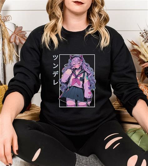 Retro Anime Tsundere Sweatshirt Tsundere Waifu Senpai Mommy Girlfriend