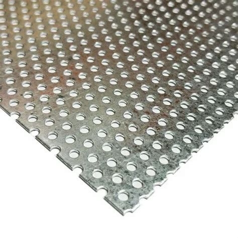 Hot Rolled GI Round Perforated Sheet For Screening Size 5X3ft At Rs