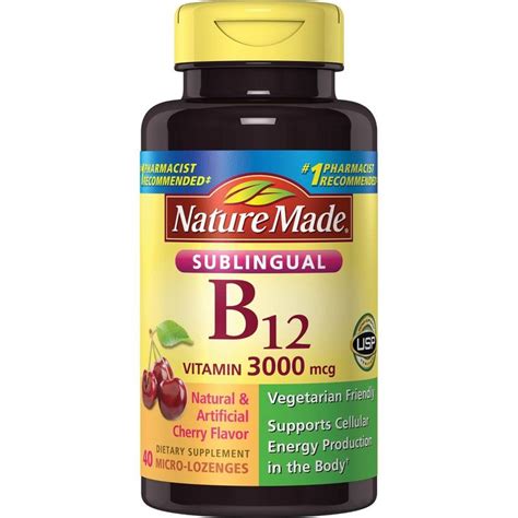 Nature Made Vitamin B12 3000mcg Sublingual Micro Lozenges 40ct Adult Unisex In 2020