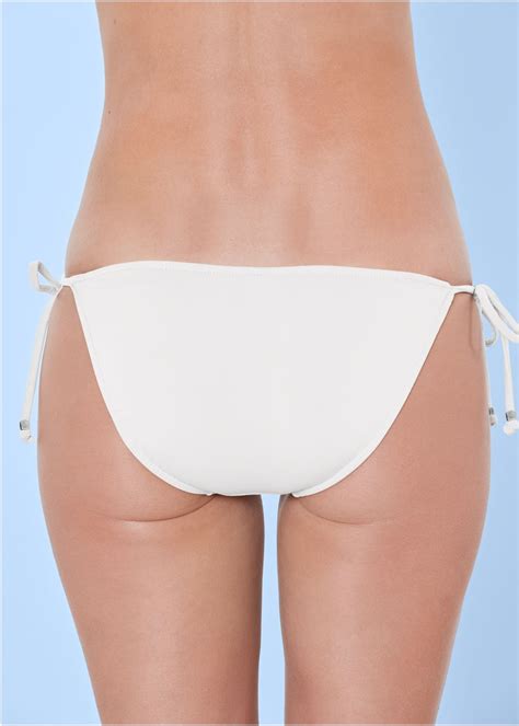 Venus Tie Side Bottom Bikini Pearl White Venus Clothing 5576 17
