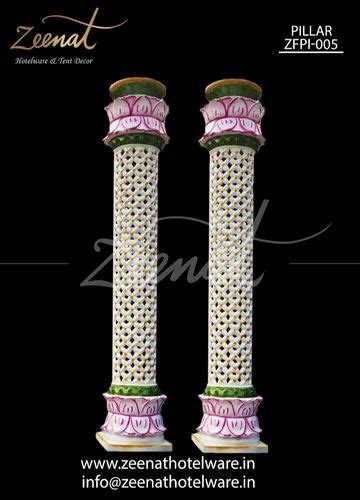 Zeenat Circular Roman Fiber Wedding Decoration Pillar At Rs In New