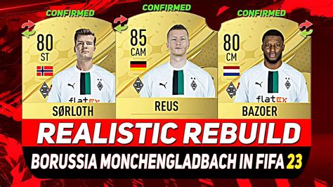 BORUSSIA MONCHENGLADBACH REALISTIC REBUILD ON FIFA 23 CAREER MODE Ft