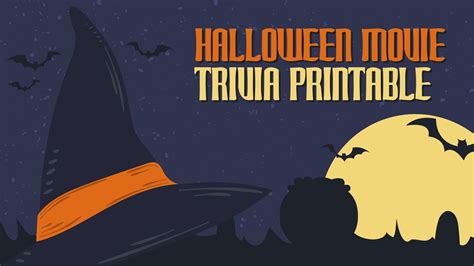 Halloween Movie Trivia Printable | Halloween movies, Movie facts, Trivia