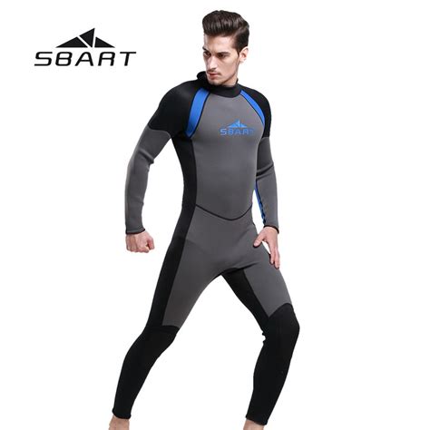 New Sbart Men Wetsuit One Pieces Suit Diving Surfing Snorkeling