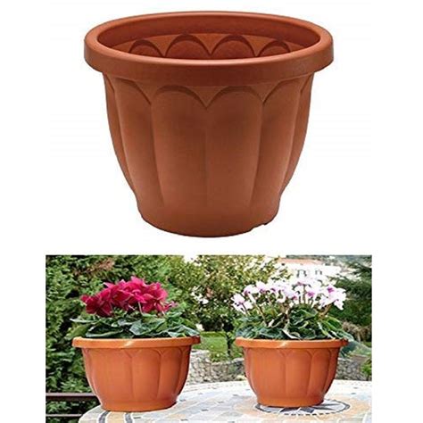 PIATTO SOTTOVASO TONDO PIATTI VASI FIORI PIANTE FIORIERA PLASTICA 28CM