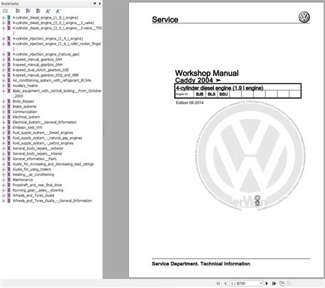 Volkswagen Caddy Kombi Wiring Diagram Workshop Manual Pdf