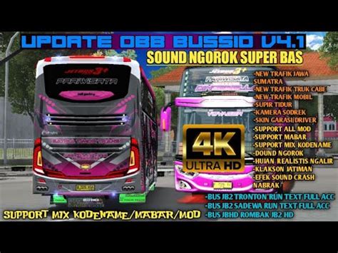 Obb Bussid V Update Sound Knalpot Ngorok Super Bas Trafik Premium