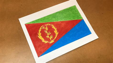 Eritrean Flag Drawing 🇪🇷 Youtube