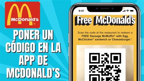 Código De Desconto Mcdonald's App - Cómo PONER Un Código En La App De McDonald's - YouTube