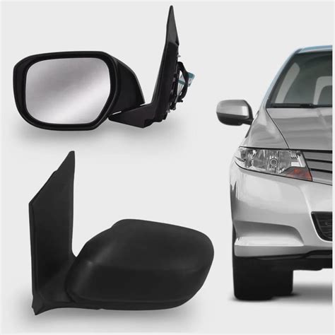 Retrovisor Elétrico Honda City 2010 2011 2012 2013 2014 Preto Submarino