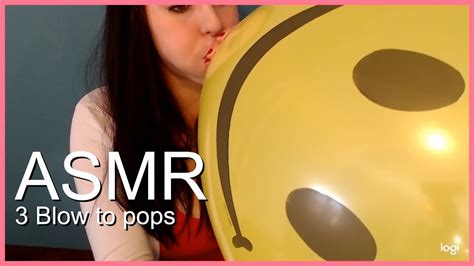 ASMR Blowing Up Balloon Until It Pops B2P YouTube