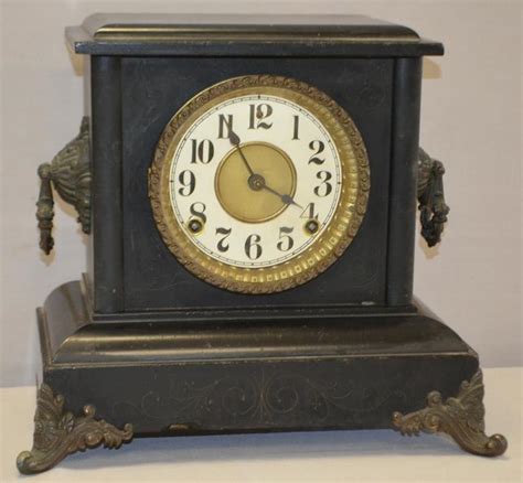 Ornate Black Mantel Clock Price Guide