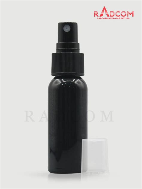 Ml Boston Black Pet Bottle With Black Mist Pump With Pp Dust Cap