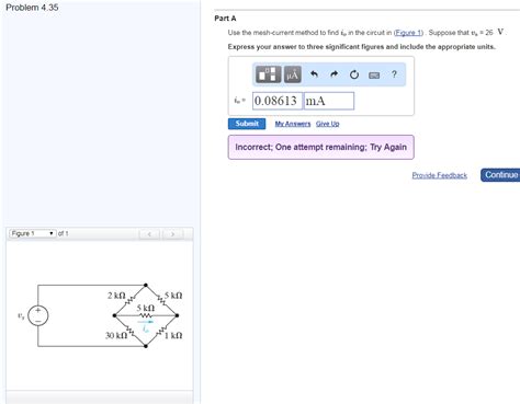 Solved Problem 4.35 Part A Use the mesh-current method to | Chegg.com