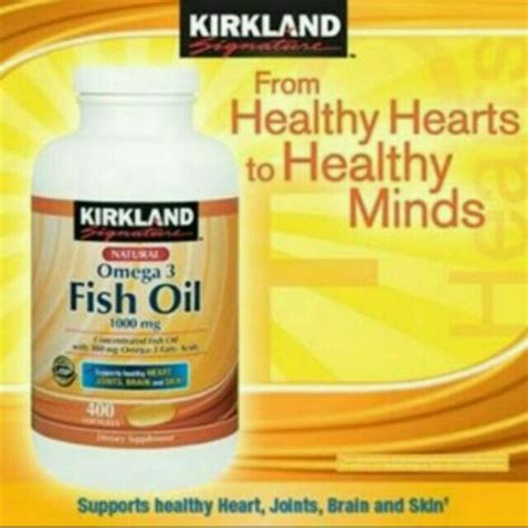 Kirkland Signature™ Omega 3 Fish Oil Concentrate 1000 Mg 400 Softgels