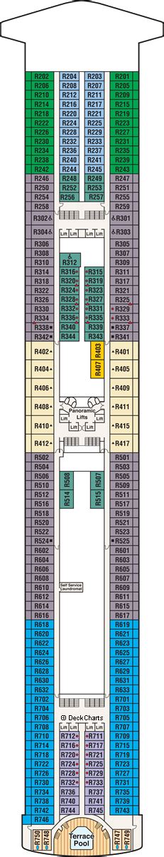 Caribbean Princess Deck Plans: Ship Layout, Staterooms & Map - Cruise ...