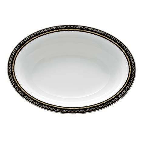 Vera Wang Wedgwood With Love Noir Oval Open Vegetable Bowl