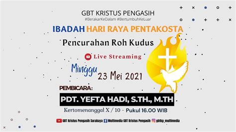 Ibadah Online Mei Gbt Kristus Pengasih Kertomenanggal