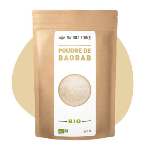 Poudre De Baobab Bio 300g Vitamine E Vitamines Bio