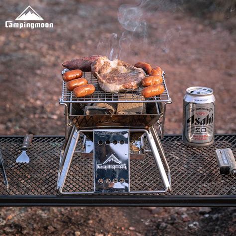 CAMPINGMOON Ультра маленький гриль для барбекю на открытом воздухе из ...