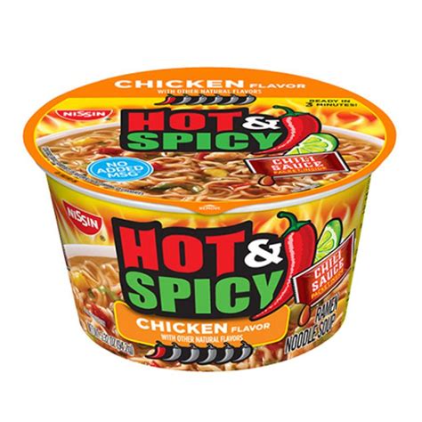 NISSIN RAMEN HOT SPICY CHICKEN BOWL 6PK 3 32OZ CEJ Distributors Ltd
