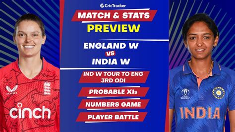 England Women V India Women Odi Series Match 3rd Match Preview