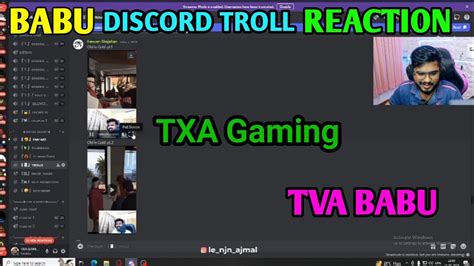 TVA BABU Discord Trolls Reaction Live കണൻ പററതതവർകകയ