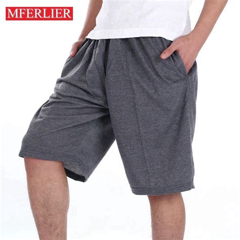 MFERLIER Summer Shorts Men Large Size 5XL 6XL 7XL 145kg Knee Length