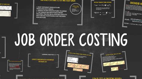 Job Order Costing Pengertian Manfaat Contohnya