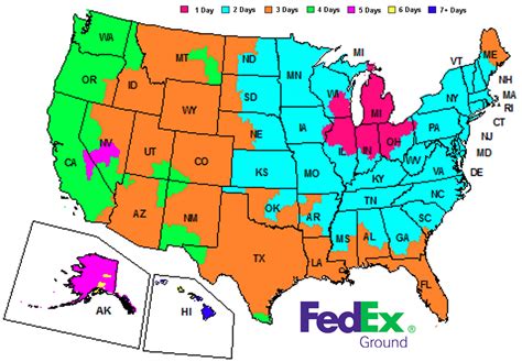 Fedex Home Delivery Zone Chart 2018 Honopia