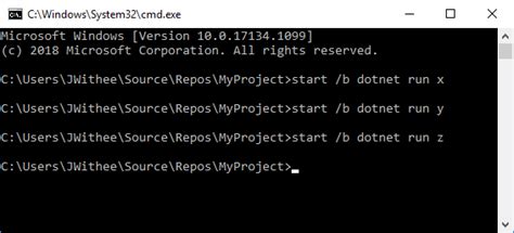 cmd   run  command   background  windows stack overflow