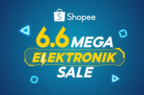 Shopee Shopee 6 6 Mega Elektronik Sale Diskon 8 Sd Rp1jt Dengan