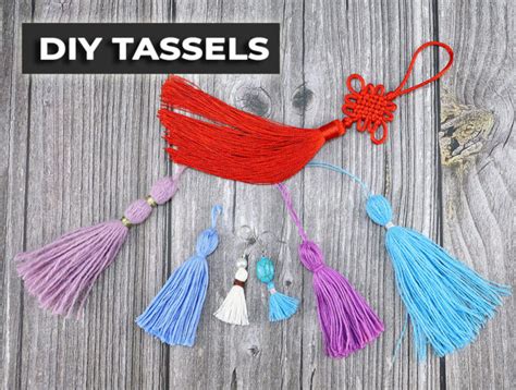 How To Make Tassels Diy Tassel Out Of Yarn Or Embroidery Thread