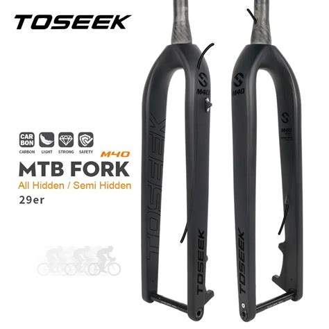 Toseek Horquilla Completa De Carbono Para Bicicleta De Monta A