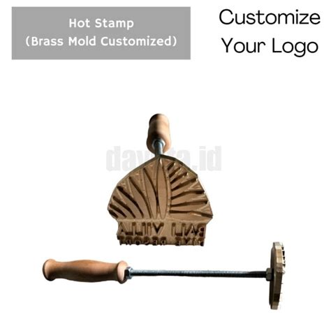 KAYU Custom Hot Stamp Stamp Embossed Coconut Wood Cake Etc Shopee Malaysia