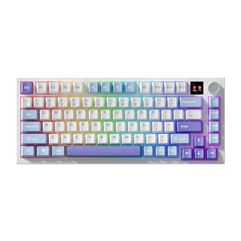 Fenglingdu F75 Mechanical Keyboard Three Mode Full Key Hot Swappable Customized GASKET Structure