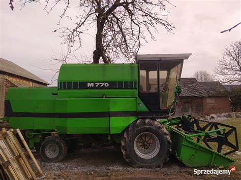 Kombajn zbozowy Fahr M770 z sieczkarnia i kabina od rolnika Spławy