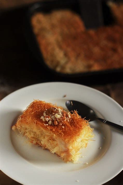 Kunafa Recipe Knafeh Recipe With Kataifi A Very Popular Arabic Middle Eastern Dessert Made With