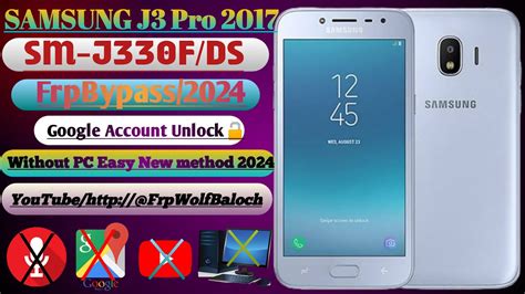 J3 Pro Frp Bypass Without Pc SM J330 Google Account Remove 2024 New