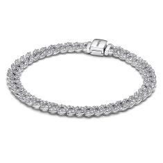 Pandora Timeless Pav Chain Bracelet Inches Reeds Jewelers