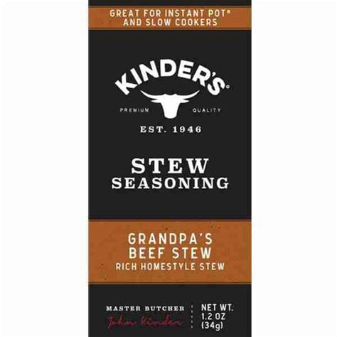 Kinders Sunday Pot Roast Stew Seasoning 11 Oz Food E Concepts