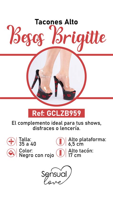Tacones Altos Besos Brigitte Atrevimiento Y Glamour TiendaCereza Sex Shop