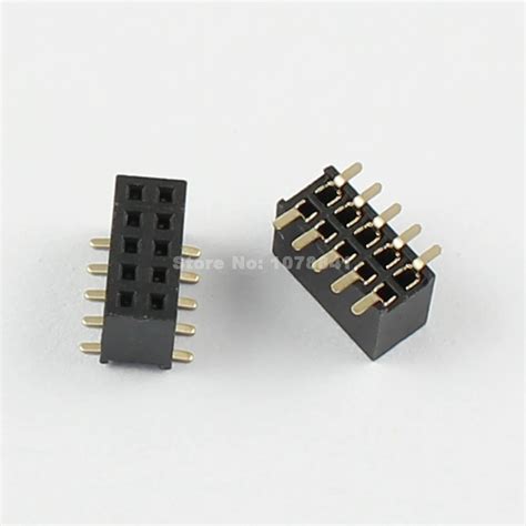 100 Pcs Per Lot Pitch 1 27mm Female 2x5 Pin 10 Pin Double Row SMT SMD