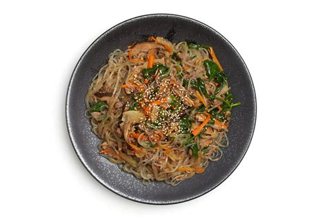 Japchae 잡채 Korean Stir Fried Glass Noodles Crazy Korean Cooking