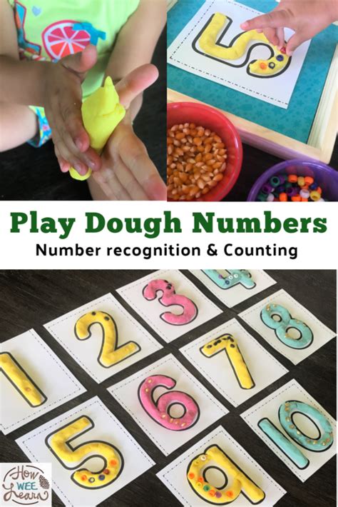 Play Dough Numbers Number Recognition And Counting Activity How Wee