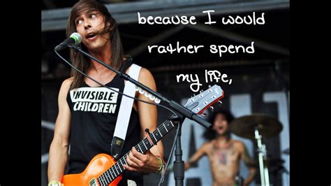 Pierce The Veil I Don T Care If You Re Contagious Lyrics Youtube