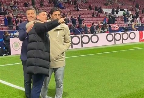 Reunion Triplete Al Metropolitano Zanetti Abbraccia Gli Ex