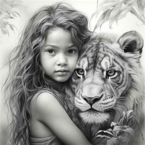 Premium AI Image | Pencil sketch beautiful nature realistic painting ...