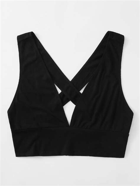 Plus Criss Cross Back Crop Tank Top SHEIN USA