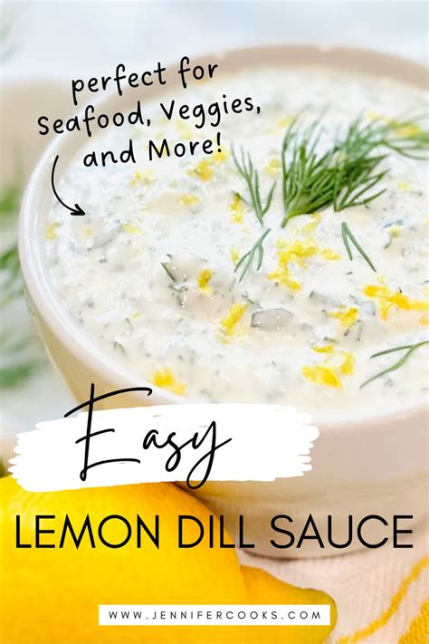 Easy Lemon Dill Sauce Recipe Lemon Dill Sauce Dill Sauce Dill